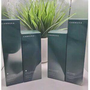 Cannuka Luxe Manuka Honey MORNING & NIGHT SET 2x Cleanser & 2x Toner $192 Value